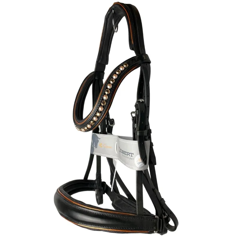 Dobert Classic Double Bridle Crystal Full